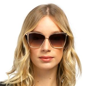 DIFF Eyewear Becky Gold + brown gradient